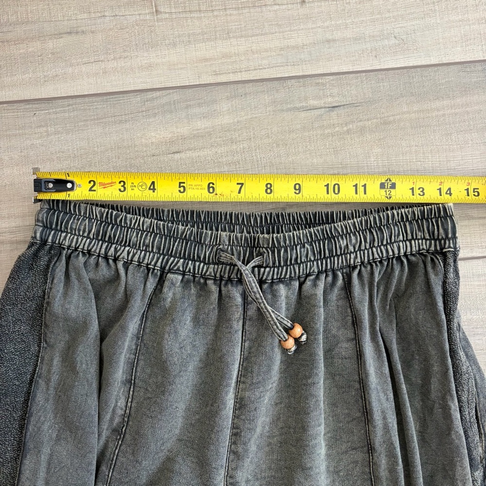 Young Threads Washed Olive Green Embroidered Wide… - image 9